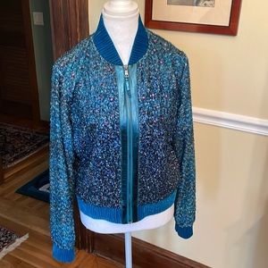 Elie Tahari Fancy Bomber Jacket